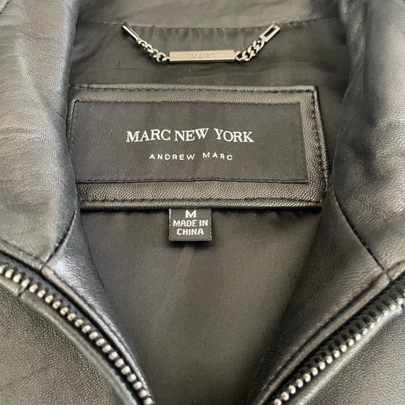 MARC NEW YORK LEATHER JACKET - Picture 2 of 4